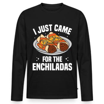 Enchiladas-Kostüm Mexikanische Feinschmeckerküche - Männer Premium Bio Langarmshirt - Schwarz - Vorne - Nico (187cm)