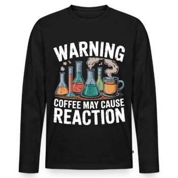 Humor from the everyday laboratory life of a chemical engineer - Men's Premium Organic Long Sleeve Shirt - black - Front - Nico (187cm)