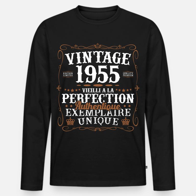 authentique_1955 - Männer Premium Bio Langarmshirt - Schwarz