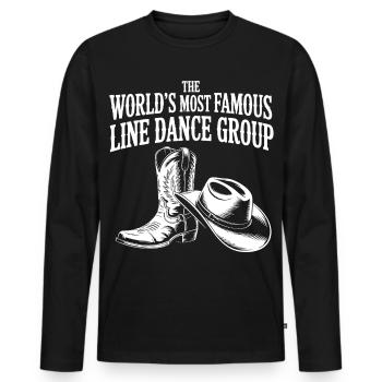 Groupe de danse en ligne mondialement célèbre - T-shirt manches longues Premium bio Homme - noir - Devant - Nico (187cm)