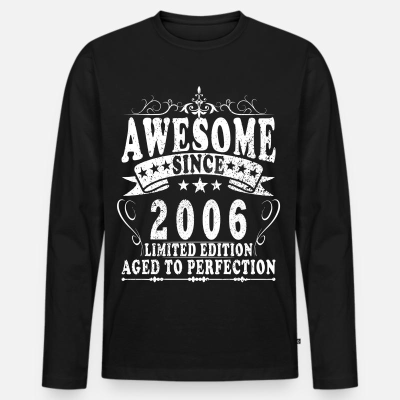 Awesome 2006 Limited Edition - Männer Premium Bio Langarmshirt - Schwarz