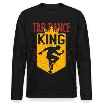 Stepptanz Stepptänzer Stepptänzerin Stepper - Männer Premium Bio Langarmshirt - Schwarz - Vorne - Nico (187cm)
