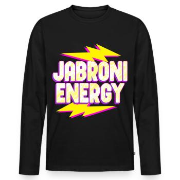 Jabroni Energy - T-shirt manches longues Premium bio Homme - noir - Devant - Nico (187cm)