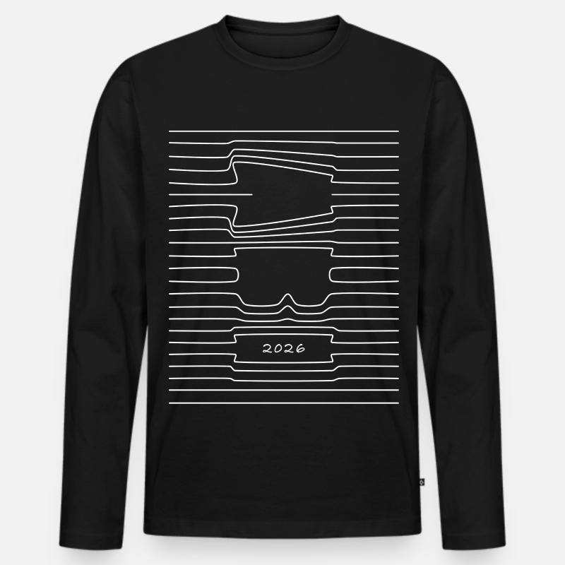 Lebenslinien | Abi 26 - Abitur - Geschenk - Männer Premium Bio Langarmshirt - Schwarz