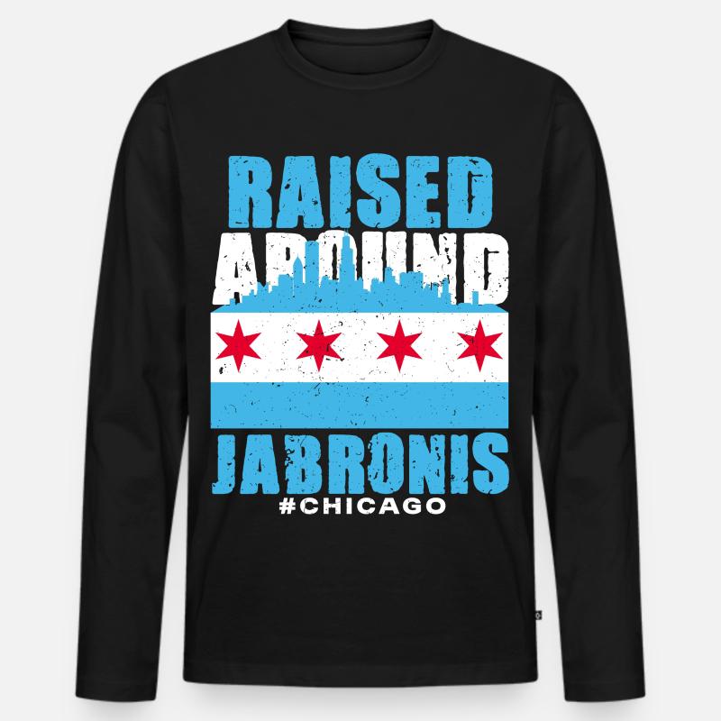 Jabroni Raised Around Jabronis - Männer Premium Bio Langarmshirt - Schwarz