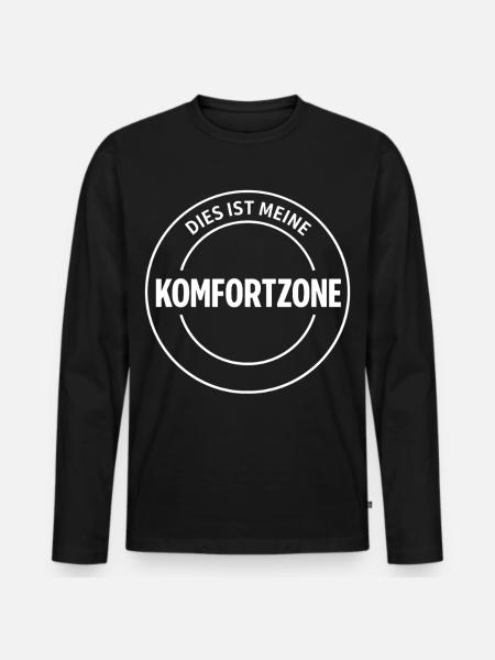 C’est ma zone de confort - T-shirt manches longues Premium bio Homme - noir