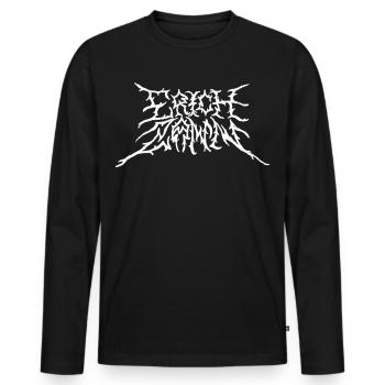 Erich_Zann - Men's Premium Organic Long Sleeve Shirt - black - Front - Nico (187cm)