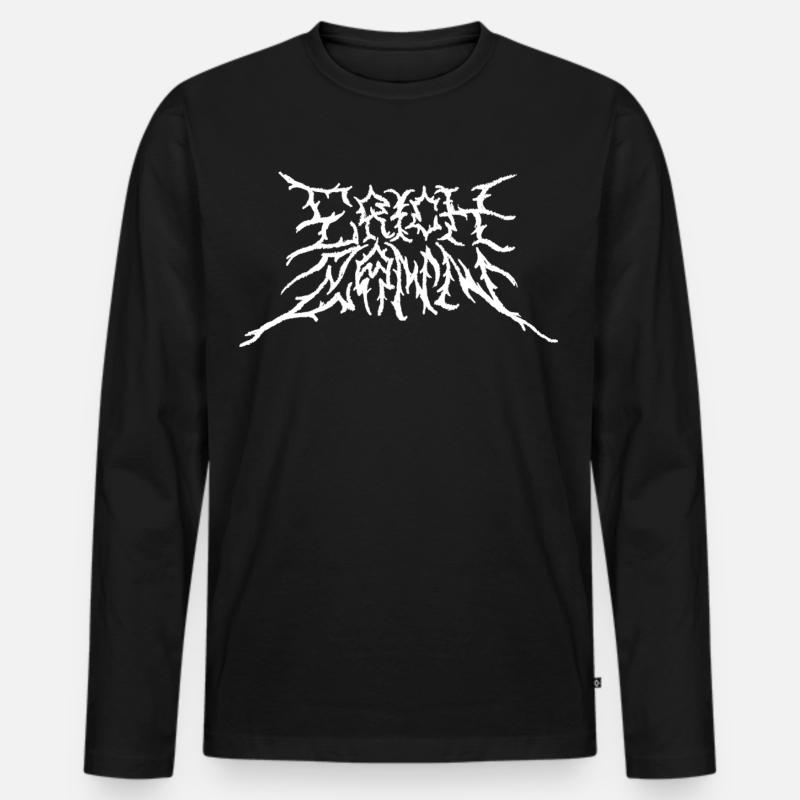 Erich_Zann - Männer Premium Bio Langarmshirt - Schwarz