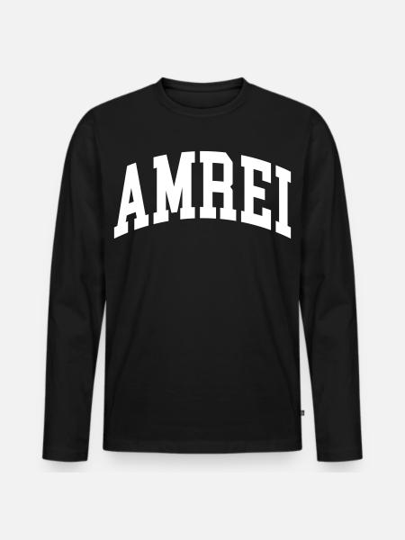 Amrei - Men's Premium Organic Long Sleeve Shirt - black