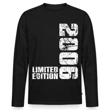 20. Geburtstag Junge Mädchen 20 Jahre alt 2006 Geschenk - Männer Premium Bio Langarmshirt - Schwarz - Vorne - Nico (187cm)