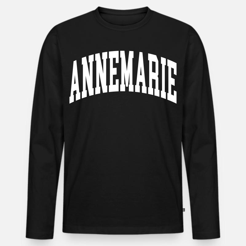 Annemarie - Männer Premium Bio Langarmshirt - Schwarz
