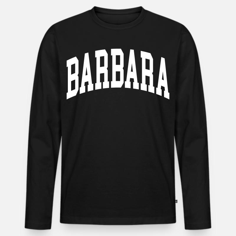 Barbara - Männer Premium Bio Langarmshirt - Schwarz