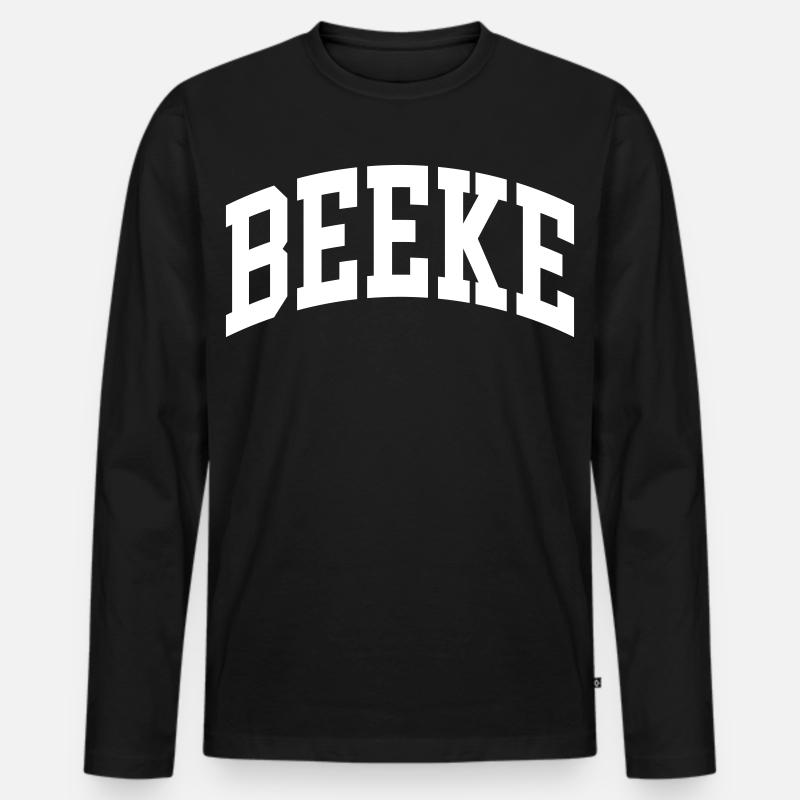 Beeke - Männer Premium Bio Langarmshirt - Schwarz
