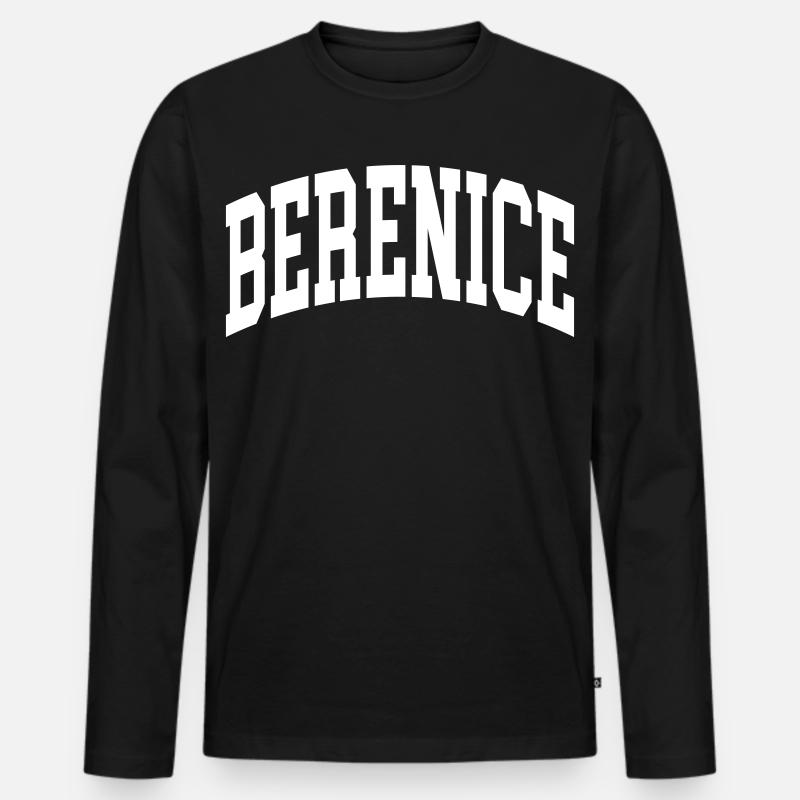 Berenice - Männer Premium Bio Langarmshirt - Schwarz