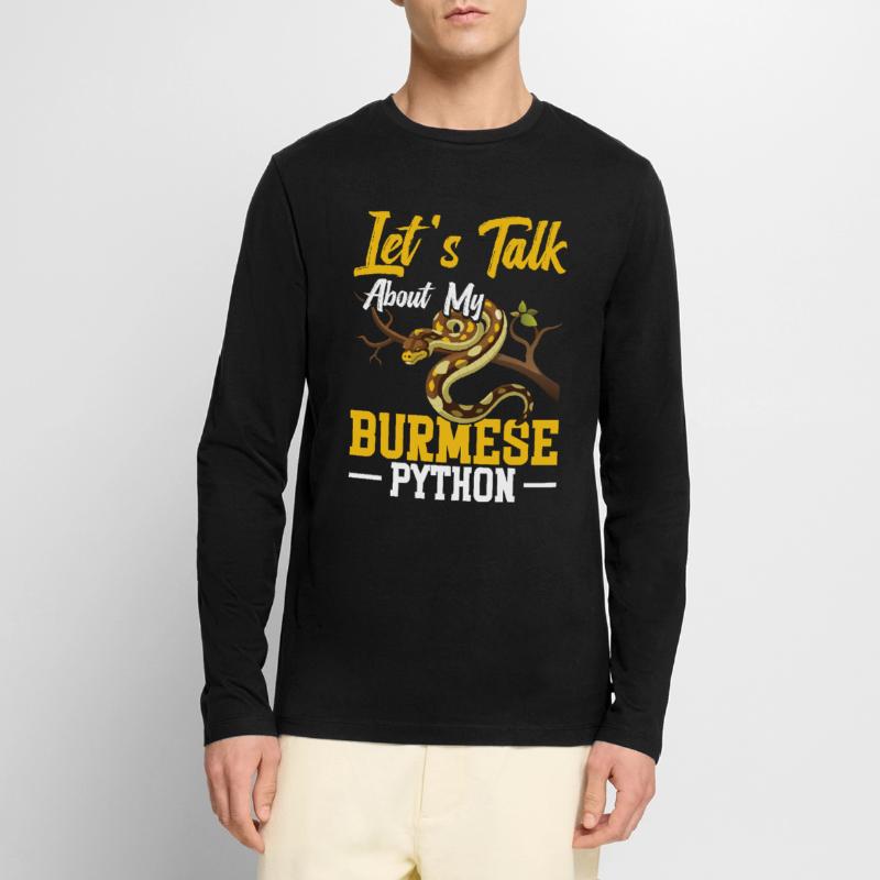 Propriétaire de python birman, terriarium de serpent, cacher un python T-shirt manches longues Premium bio Homme