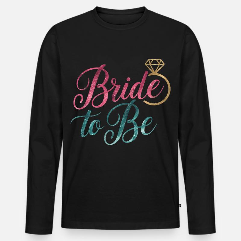 Bride To Be - Männer Premium Bio Langarmshirt - Schwarz