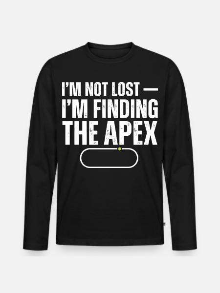 Don't get lost find the summit - Men's Premium Organic Long Sleeve Shirt - black