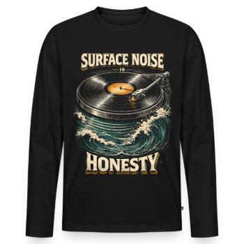 Disques vinyles de collection Vinyl Vinyl Collections - T-shirt manches longues Premium bio Homme - noir - Devant - Nico (187cm)