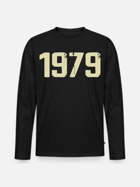 Jubilé 1979 - T-shirt manches longues Premium bio Homme - noir