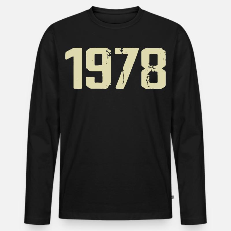 Jubilee 1978 - Men's Premium Organic Long Sleeve Shirt - black