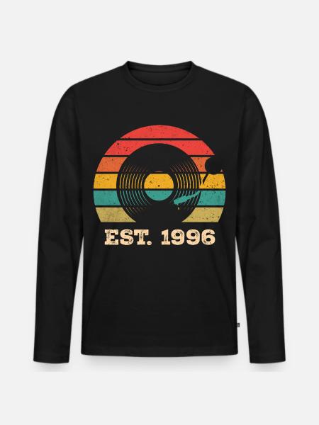 Millésime 1996 - T-shirt manches longues Premium bio Homme - noir