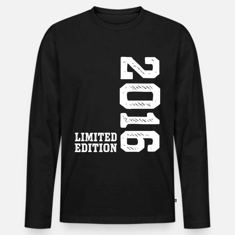 10. Geburtstag 2016 Limited Edition Junge Mädchen - Männer Premium Bio Langarmshirt - Schwarz