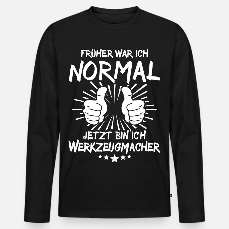 Werkzeugmacher - Männer Premium Bio Langarmshirt - Schwarz