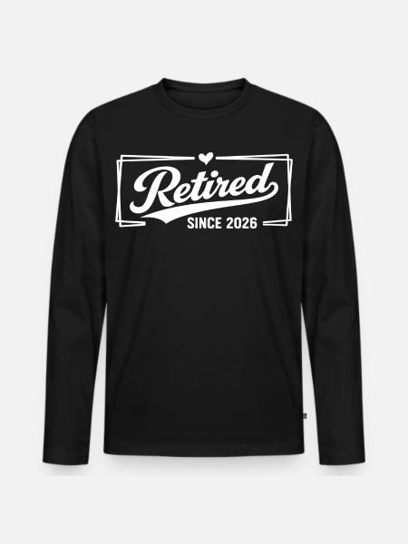 Legendary retired drummer still in rhythm - Men's Premium Organic Long Sleeve Shirt - black