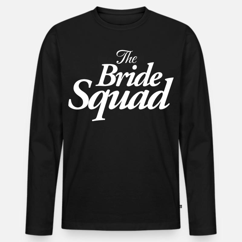 The Bride Squad - Männer Premium Bio Langarmshirt - Schwarz