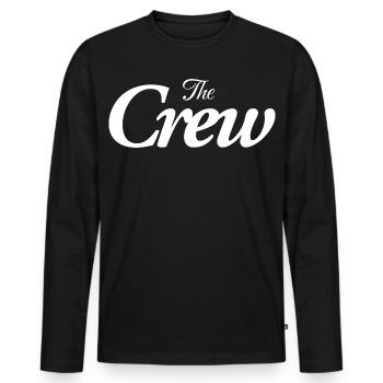 L’équipage - T-shirt manches longues Premium bio Homme - noir - Devant - Nico (187cm)
