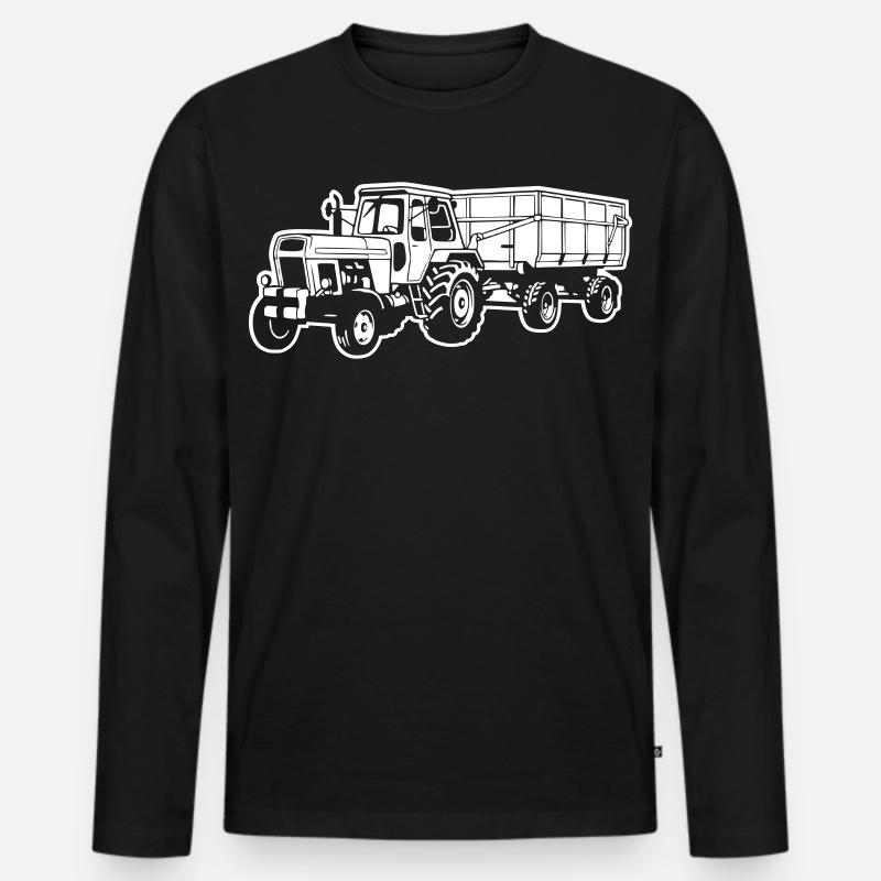 ZT300 mit HW80 (Differenzbild) - Männer Premium Bio Langarmshirt - Schwarz