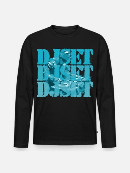 DJ set - T-shirt manches longues Premium bio Homme - noir