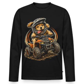 ATV Quad Biking Quad Quad Riders - Men's Premium Organic Long Sleeve Shirt - black - Front - Nico (187cm)