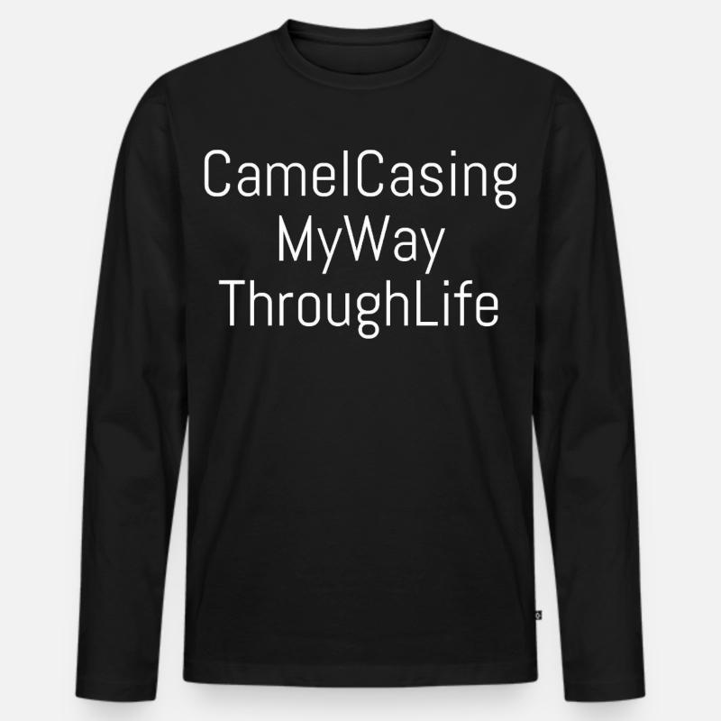 CamelCasing | Computer Science - Nerd - Coder - Men's Premium Organic Long Sleeve Shirt - black