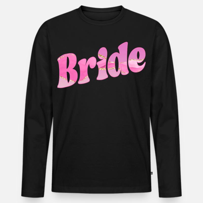 Brauthochzeit - Männer Premium Bio Langarmshirt - Schwarz