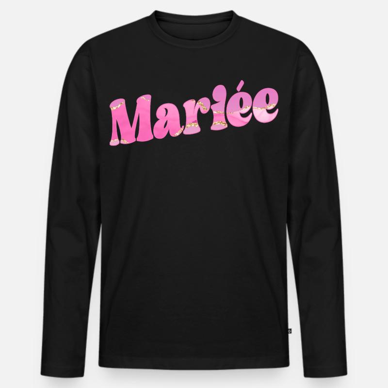 Brauthochzeit - Männer Premium Bio Langarmshirt - Schwarz