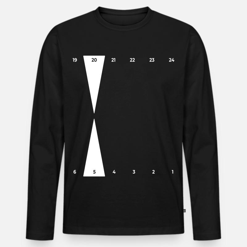 Backgammon | Golden Point - Männer Premium Bio Langarmshirt - Schwarz