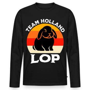 Team Dwarf Ram Rabbit - Men's Premium Organic Long Sleeve Shirt - black - Front - Nico (187cm)