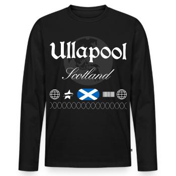 Ullapool Schottland Streetwear Reise Souvenir - Männer Premium Bio Langarmshirt - Schwarz - Vorne - Nico (187cm)