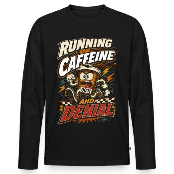 Marathon Marathon Runners Running - T-shirt manches longues Premium bio Homme - noir - Devant - Nico (187cm)