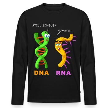 DNA-RNA gibt immer noch Funny Science Biologie-Geschenk - Männer Premium Bio Langarmshirt - Schwarz - Vorne - Nico (187cm)