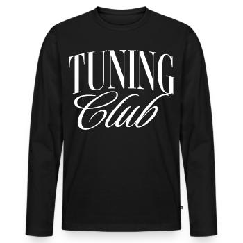 Tuning Club - Männer Premium Bio Langarmshirt - Schwarz - Vorne - Nico (187cm)