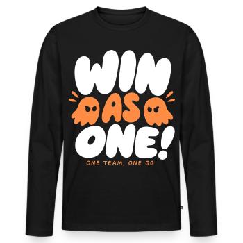 Win as One Gaming Team - Men's Premium Organic Long Sleeve Shirt - black - Front - Nico (187cm)