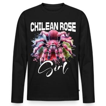 Fille Tarentule Chili - T-shirt manches longues Premium bio Homme - noir - Devant - Nico (187cm)