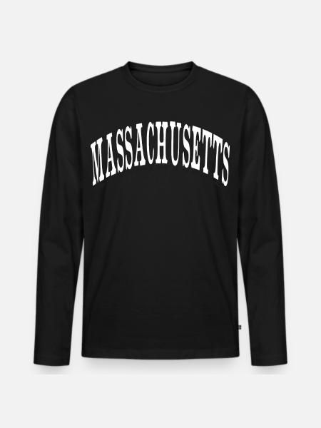 Massachusetts - Men's Premium Organic Long Sleeve Shirt - black