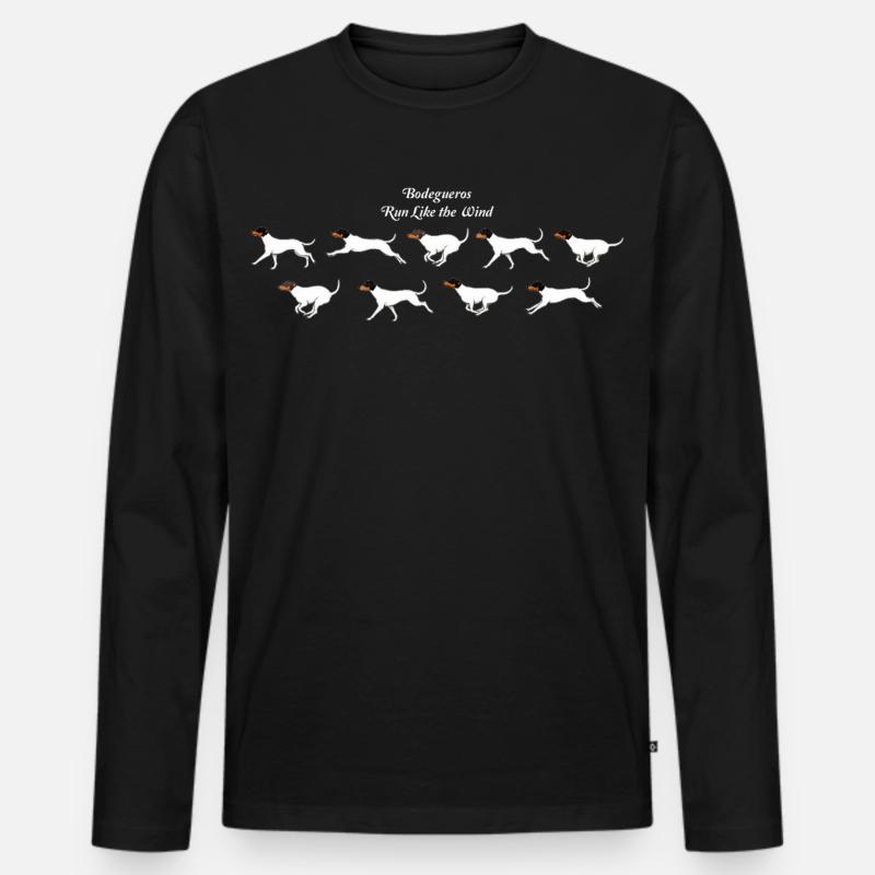 Bodegueros Run Like The Wind - Männer Premium Bio Langarmshirt - Schwarz