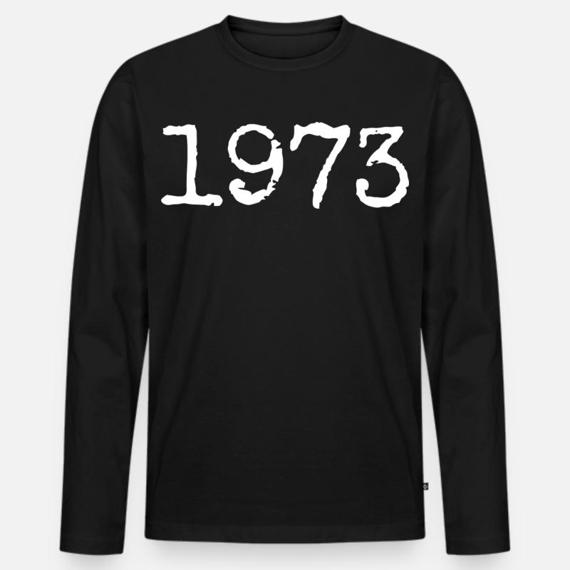 Legendär seit 1973 - Männer Premium Bio Langarmshirt - Schwarz