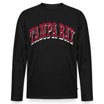Tampa Bay - Men's Premium Organic Long Sleeve Shirt - black - Front - Nico (187cm)