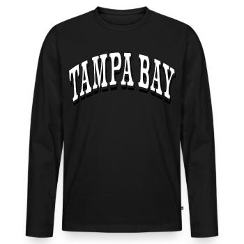 Tampa Bay - Men's Premium Organic Long Sleeve Shirt - black - Front - Nico (187cm)