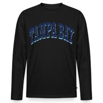 Tampa Bay - Men's Premium Organic Long Sleeve Shirt - black - Front - Nico (187cm)
